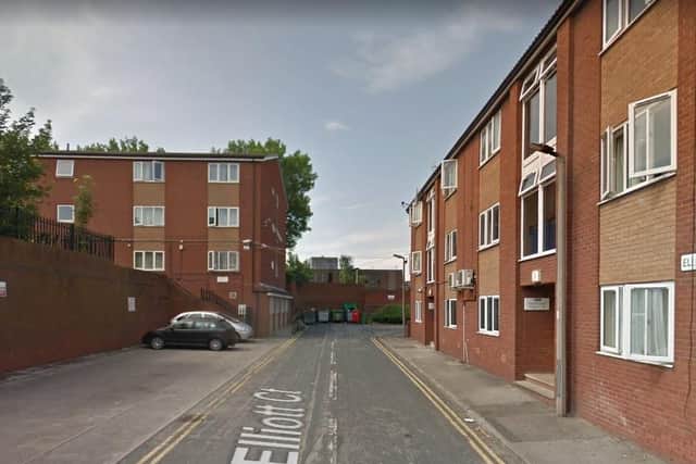 A man's body was discovered in a flat in Elliott Court, Rotherham