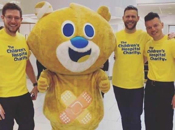 James Thorpe, Jamie Henderson and Scott Sarson will take on the challenge to raise money for the Children's Hospital Charity.