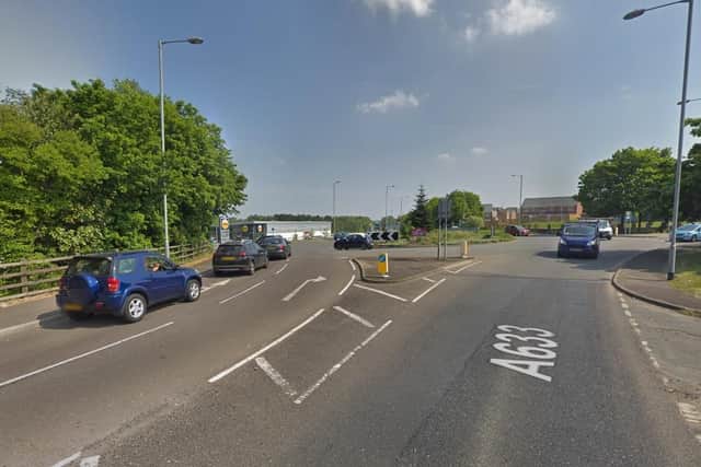 Barnsley Road near the White Rose roundabout (google)