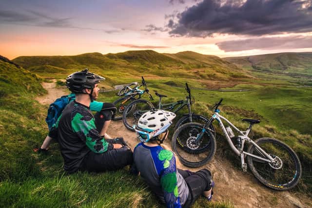 Enjoy a bike ride in the Peak District.