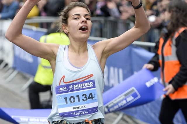 Phillipa Williams was the first woman home in 1:17:27
