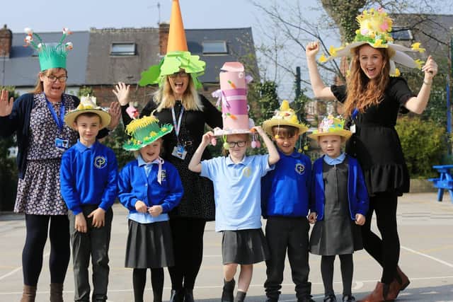 Easter Bonnet parade at Parson Cross CE Primary. Picture: Chris Etchells