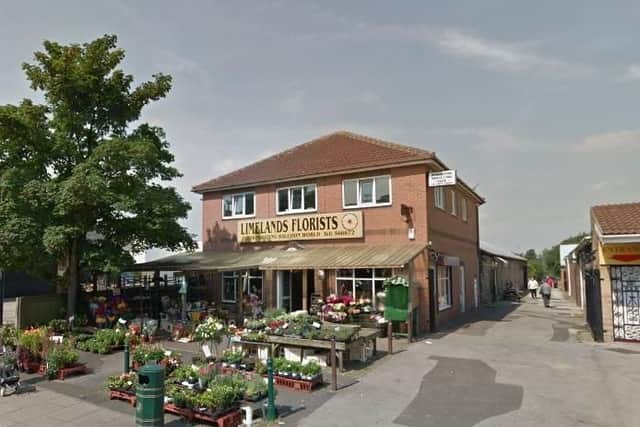 Limelands Florists on Laughton Road, in Dinnington, Rotherham, which was destroyed by the fire (pic: Google)