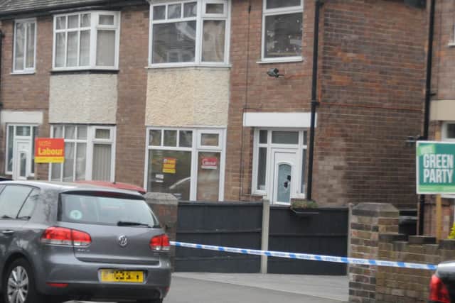 A police cordon outside Coun Mohammad Maroof's home. Picture: Sam Cooper / The Star