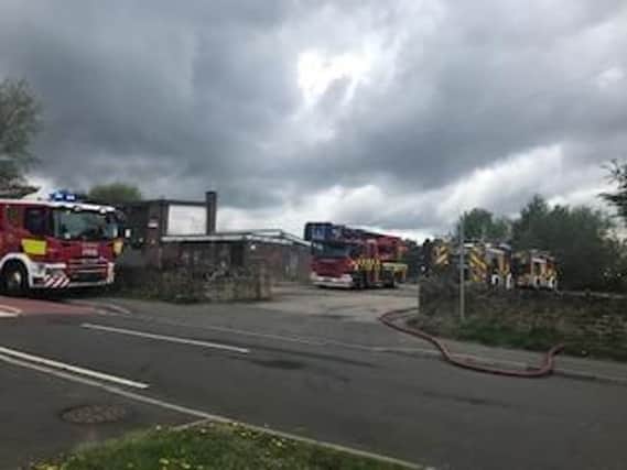 Firefighters dealt with a blaze at a former youth club in Frecheville yesterday