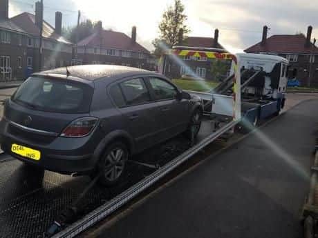 A man was found with secreted drugs after police stop a car in Sheffield