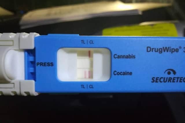 A driver in Sheffield city centre provided a positive test for cocaine.