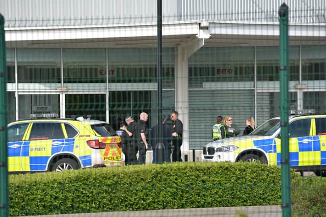 Armed police at Costco Sheffield. Picture: Robert Scott.