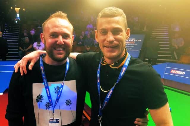 Paul Coutts at the snooker - Credit @WorldSnooker