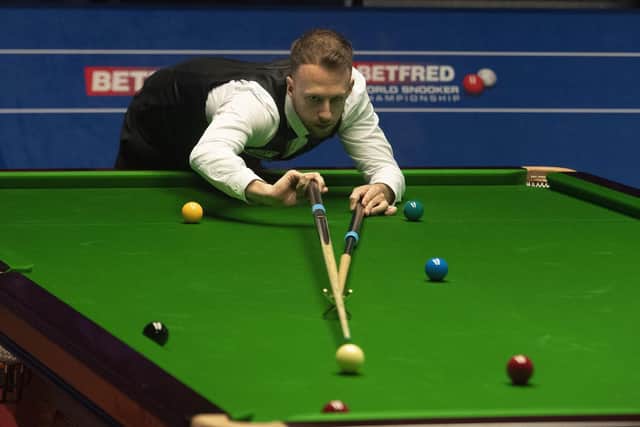 Judd Trump in action at the Crucible Theatre. Picture: Dave Howarth/PA Wire