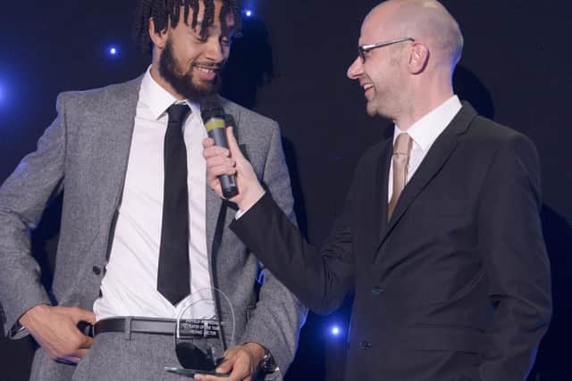 Sheffield Wednesday player of the year Michael Hector with Paul Walker at The Star Football Awards 2019