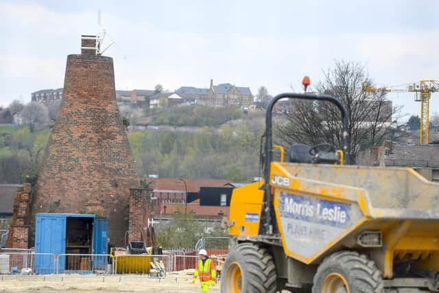 The Grade II-listed furnace at the Hoyle Street site in Sheffield, where more than 900 new homes are being built