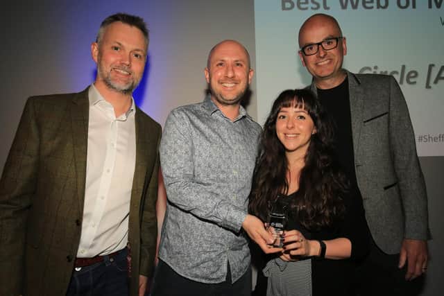 Best app: Don Gray of BHP and Nick Crossland, Sian Gilbert and Robin Cramp of Joi Polloi.