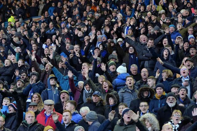 Sheffield Wednesday fans at Hillsborough. Picture: Steve Ellis