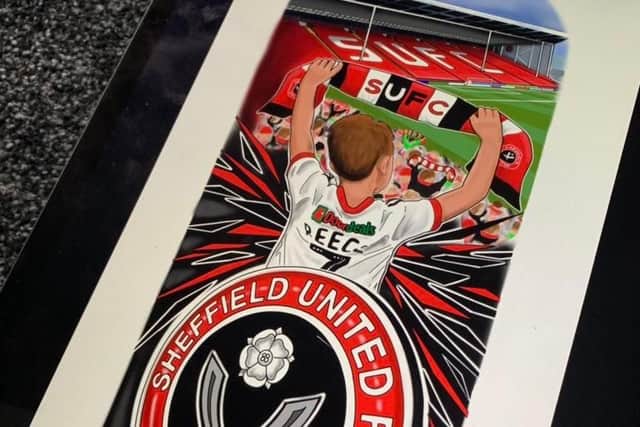 One of Roy Palmer's Sheffield United tattoo designs (pic: Roy Palmer)
