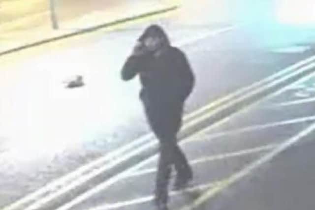 Detectives want to trace this man captured on CCTV near where a woman's body was found in Rotherham