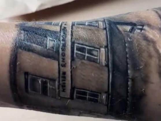 One fan of Henderson's Relish got the factory where the famous Sheffield sauce was produced inked on.