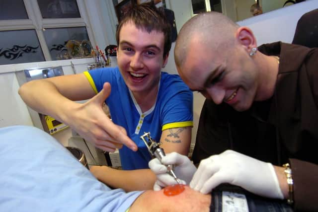 Nick Greenmount and Brett Carr had Comic Relief tattoos on their bums in 2009.