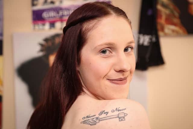 Worksop's Gabrielle Newton-Bieber, a Justin Bieber fanatic who changed her name by deed poll, has tattoos in tribute to the singer.