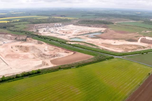 Holme Hall Quarry, near Edlington, where the Breedon Group plans to expand operations