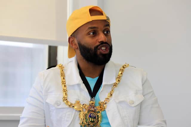 The Lord Mayor of Sheffield Magid Magid kept a 'hate-box' during his term in office. Picture: Chris Etchells