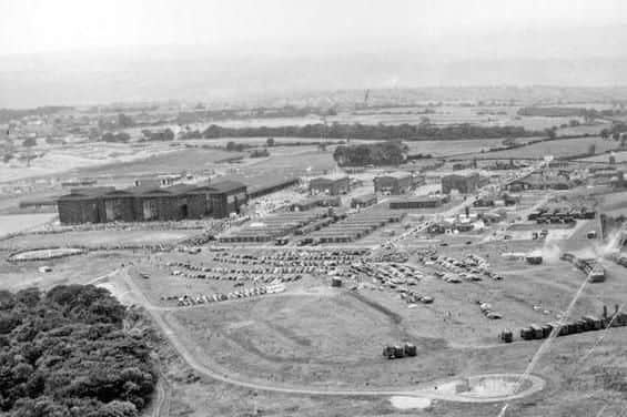 An aerial view of RAF Norton in the mid-1950.