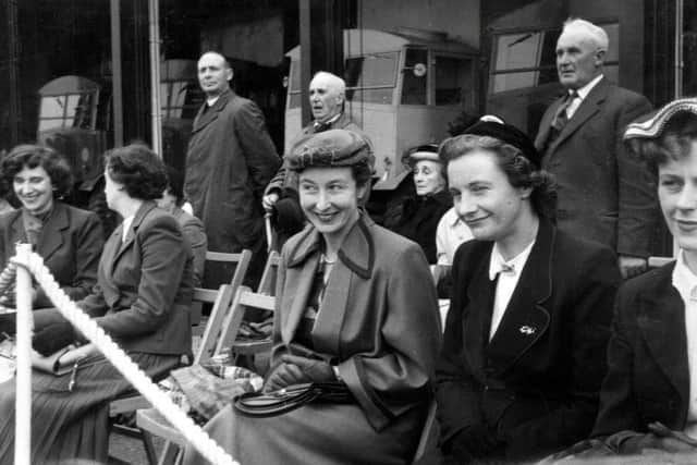Visitors to a Battle of Britain Day at RAF Norton in the 1950s