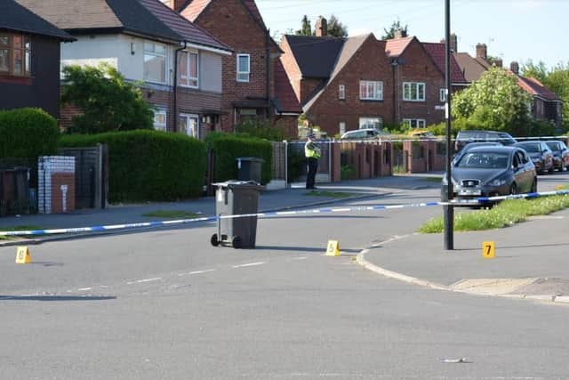 A man was stabbed as he sat in a car in in a street in Parson Cross. Picture: Robert Scott