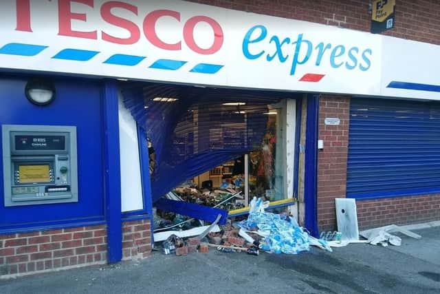 Ram raiders struck at Tesco Express in Hatfield, Doncaster