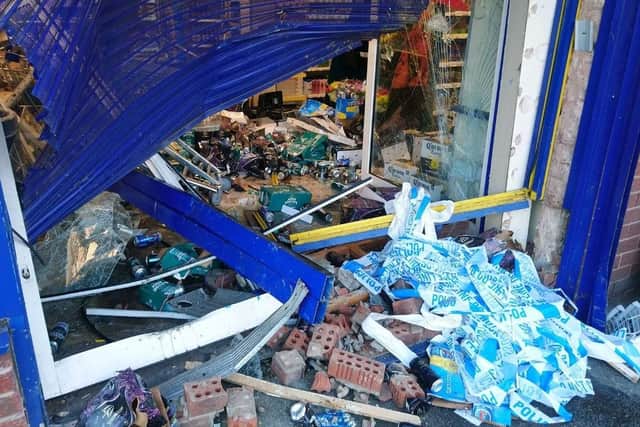 Ram raiders caused extensive damage