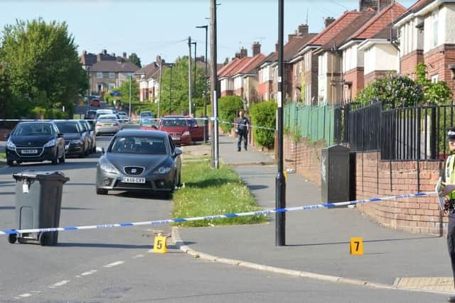 A man was stabbed as he sat in a car in Palgrave Road, Parson Cross, last Tuesday (pic: Robert Scott)