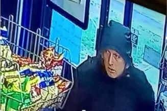 Police investigating an armed robbery at a newsagents in Hackenthorpe, Sheffield, want to speak to this man