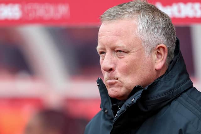 Sheffield United manager Chris Wilder: James Wilson/Sportimage