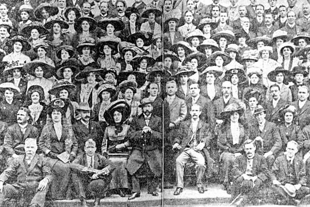 A Sydney newspaper picture of the Sheffield Musical Union 1911 tour
