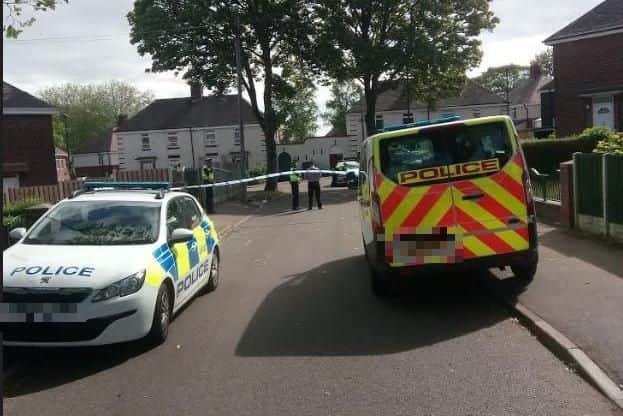 A man has been stabbed in Renathorpe Road, Shiregreen, this morning (Pic: Lee Peace)