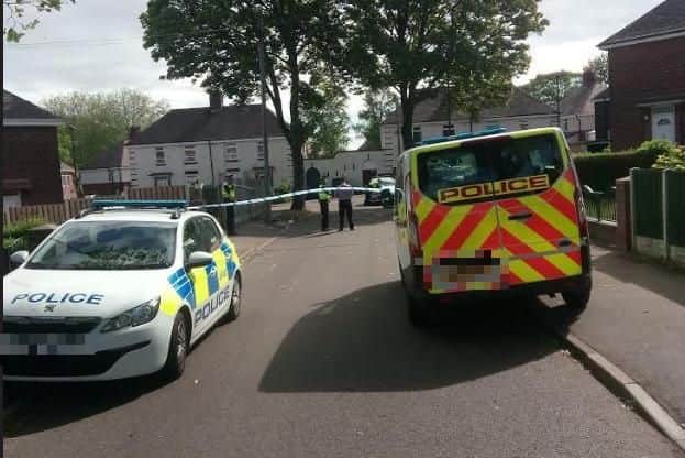 A man has been stabbed in Renathorpe Road, Shiregreen, this morning (Pic: Lee Peace)