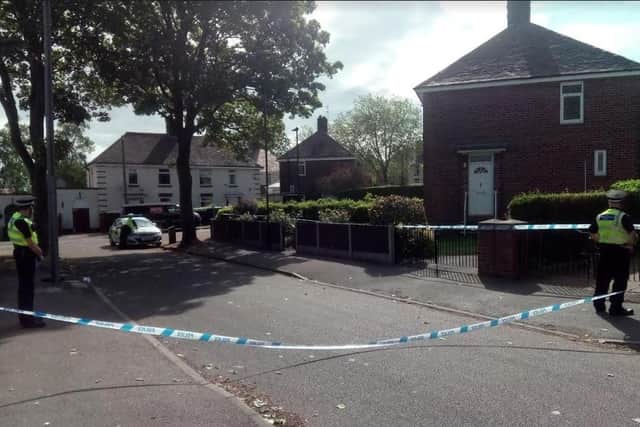 A man was stabbed in Renathorpe Road, Shiregreen, yesterday (Pic: Lee Peace)