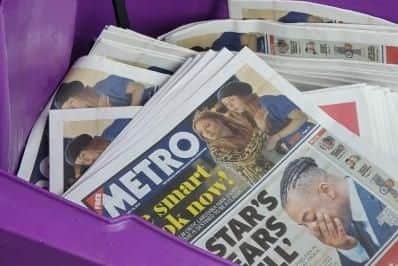 dpac activists have been taking metros off the shelves in protest against universal credit ads.