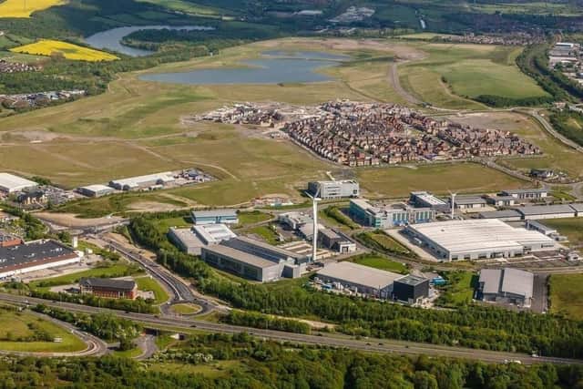 The Advanced Manufacturing Park (AMP) and the Waverley housing estate