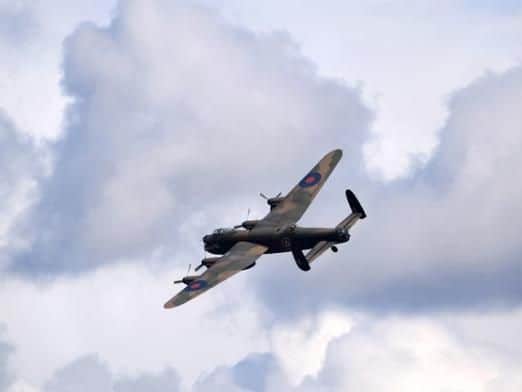 A Lancaster bomber is due to take part in a flypast over Sheffield, marking the 75th anniversary of the Normandy campaign (pic:Joe Giddens/PA Wire)
