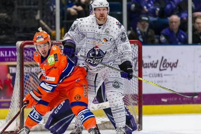 Action from Glasgow Clan v Sheffield Steelers at Braehead Arena on ,23 December 2018, Picture: Al Goold (www.algooldphoto.com)