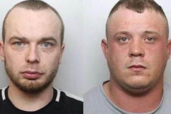 L-R: Lewis Barker and Caine Gray. 
Barker pleaded guilty to Jarvin Blake's murder; while Gray was found guilty of Mr Blake's murder at the conclusion of a five week trial at Sheffield Crown Court.