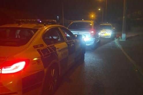 The driver of a car involved in a police chase in Barnsley fled and is on the run