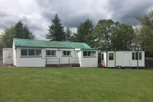 The run-down pavilion which Stocksbridge Cricket Club is trying to raise 250,000 to replace