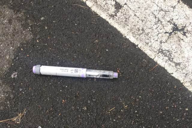 One of the needles found in Sharrow