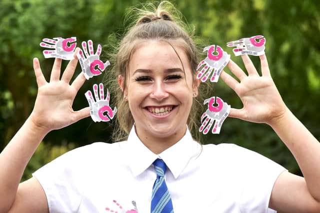 Sadie Hooper trialling resources for cancer awareness charity Coppafeel