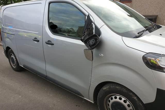 A man was arrested following a police chase after being found in a stolen van in Sheffield