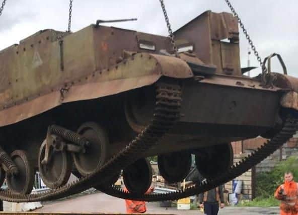 One of two World War Two tanks which are missing from a transport depot in Dinnington, Rotherham