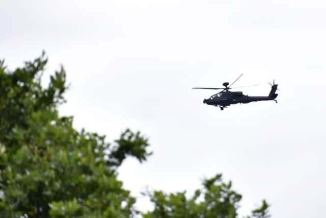 Apache helicopter over Sheffield - Credit: Mark Walton
