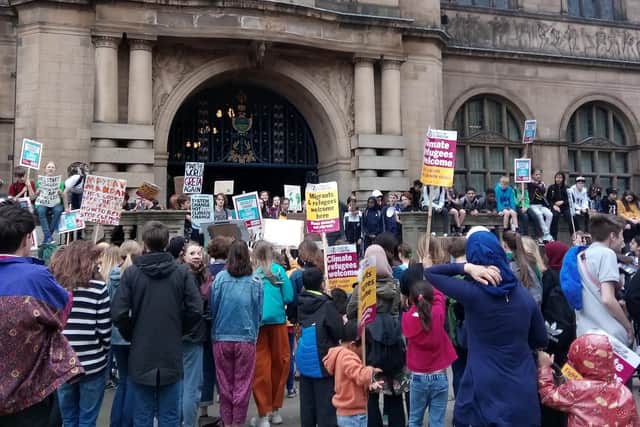 Sheffield's youth come to protest for action to be made for climate change